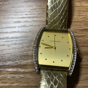 BCBGMAXAZRIA Women Watch , gold straps